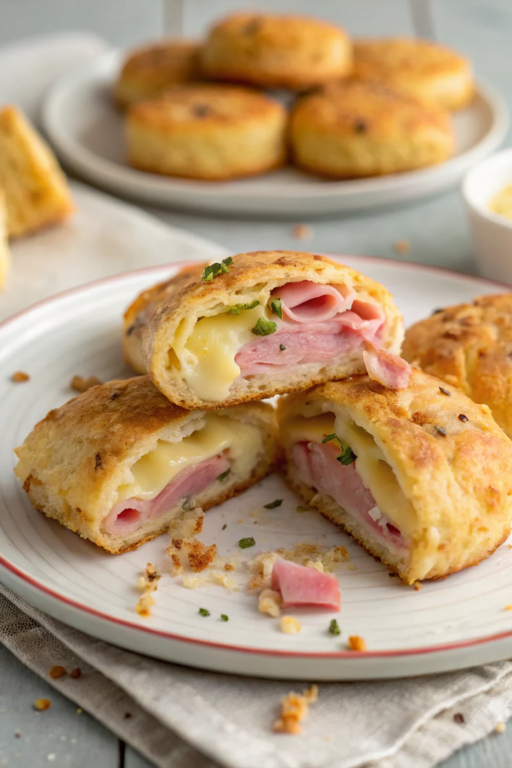 Cookies Salés au Jambon et Fromage