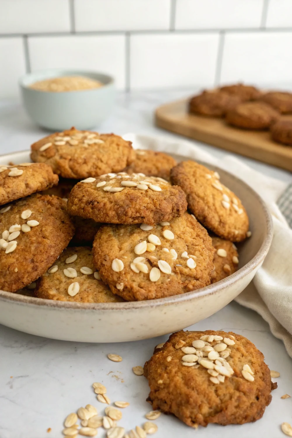 Cookies flocons d’avoine sans farine