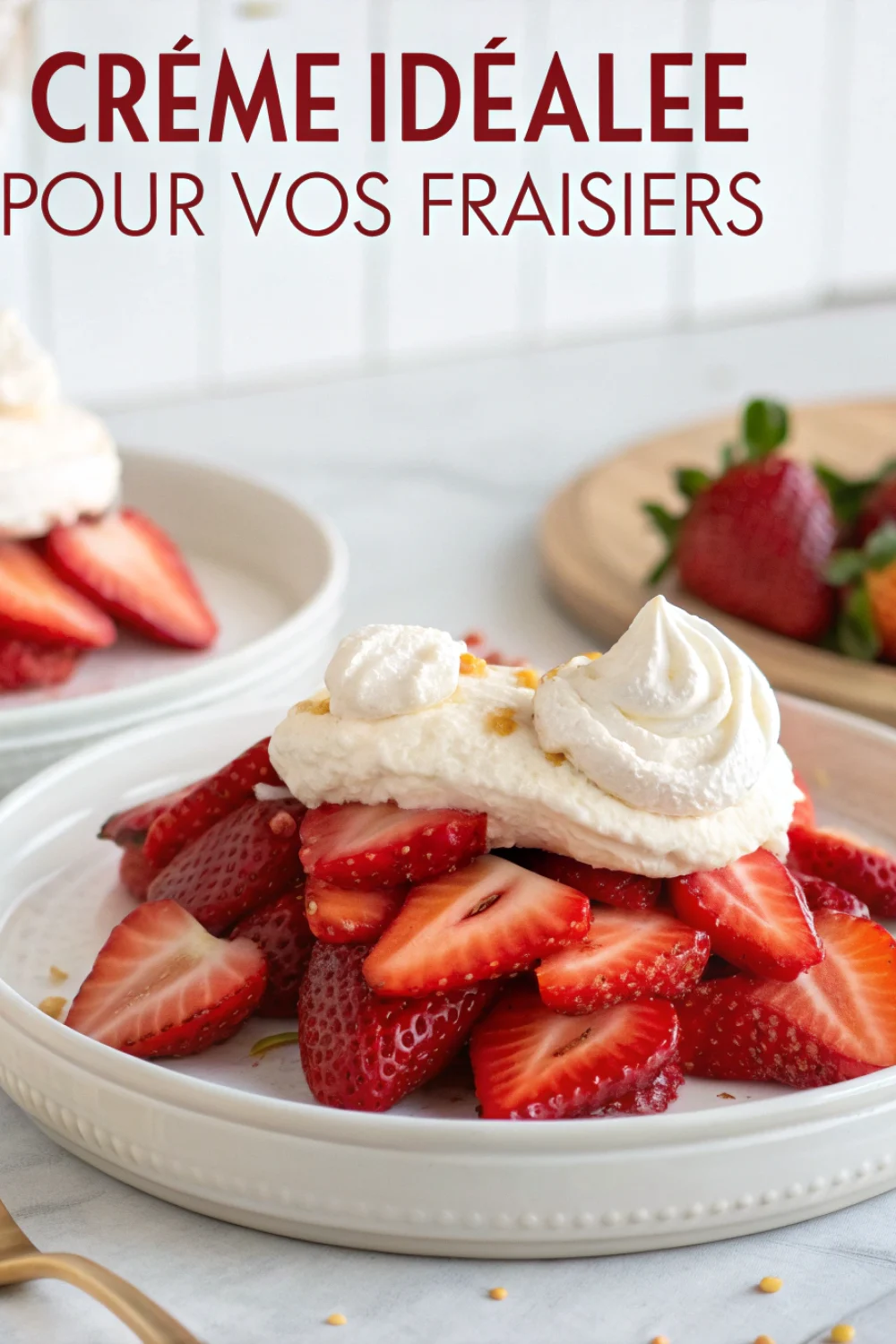 Crème idéale pour vos fraisiers