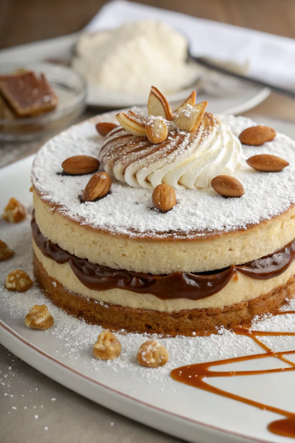 Dacquoise Délicieuse à la Crème Pralinée
