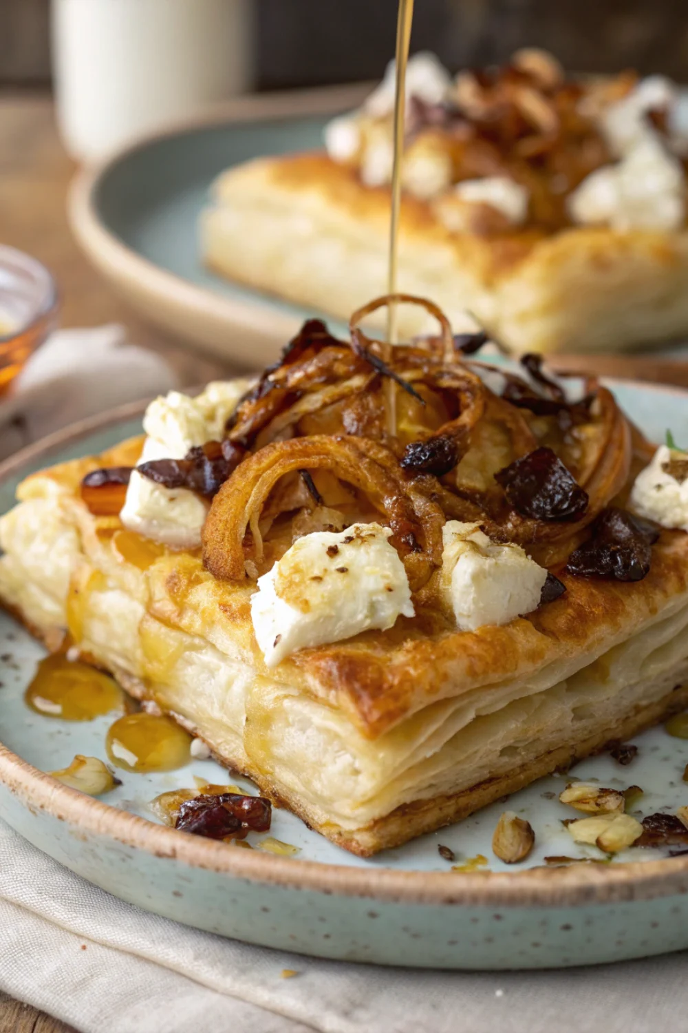 Feuilletés Chèvre Miel & Oignons Caramélisés