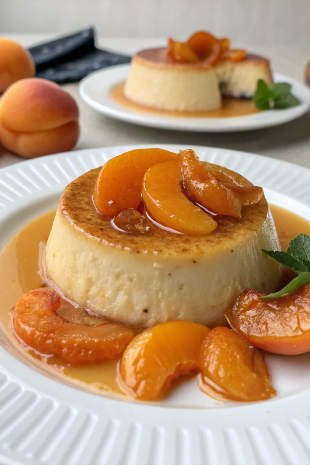 Flan aux abricots