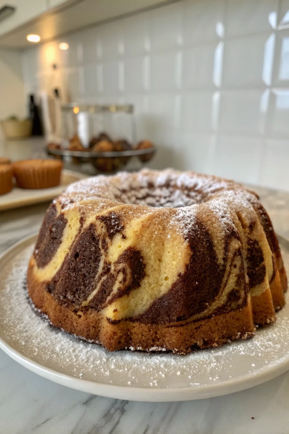 Gâteau Marbré Chocolat Vanille