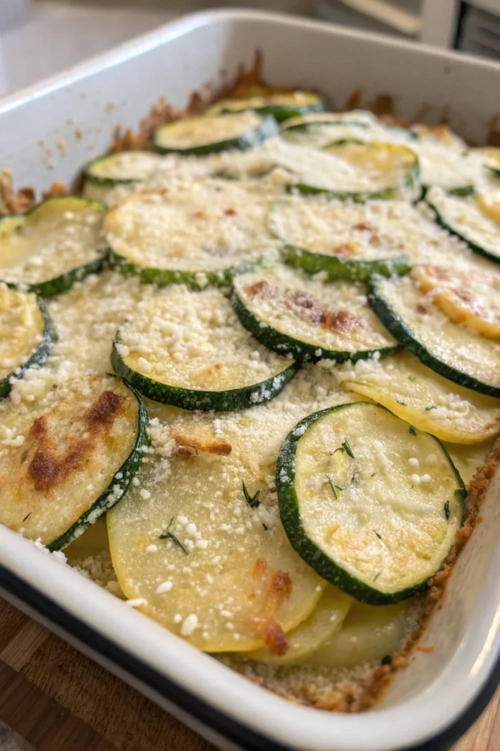 Gratin Fondant de Courgettes & Pommes de Terre au Parmesan