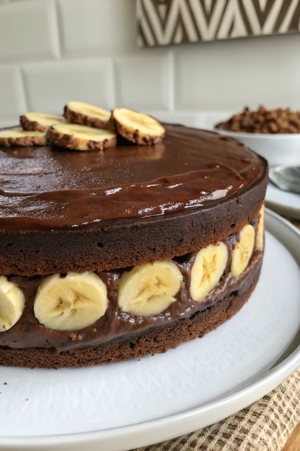 Gâteau Moelleux Choco Banane