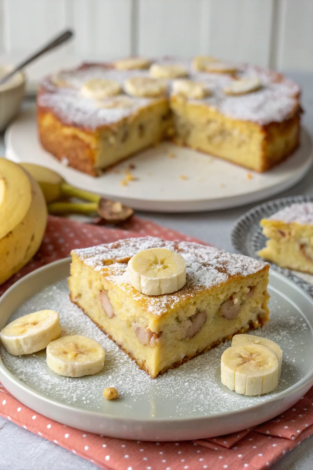 Gâteau magique minceur à la banane