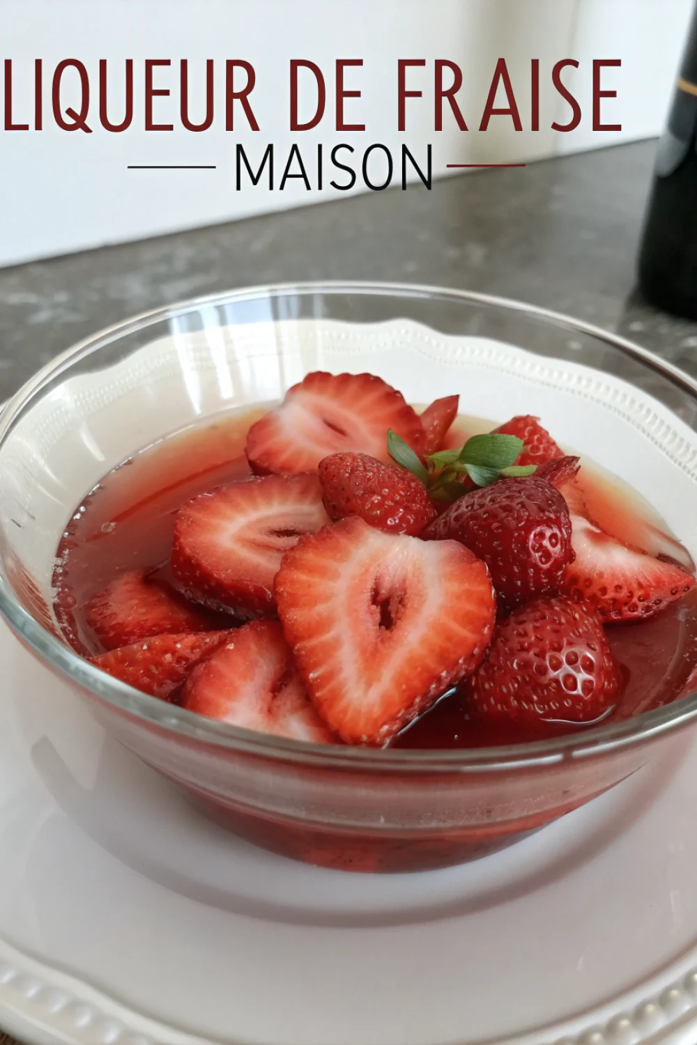 Liqueur de Fraise Maison