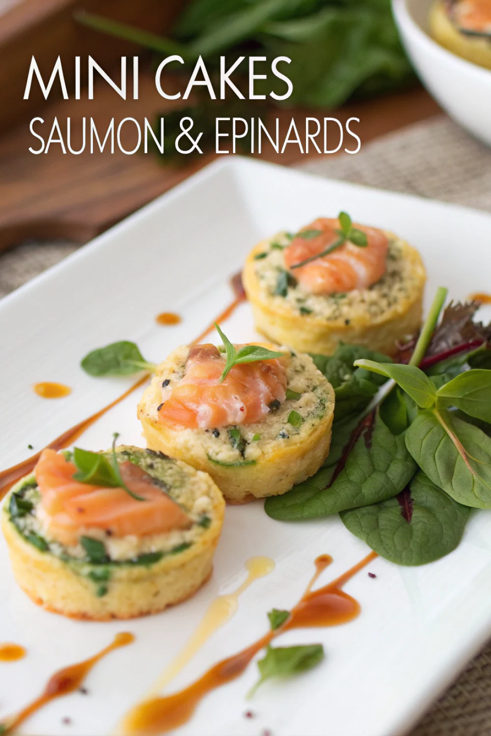 Mini Cakes Saumon & Épinards