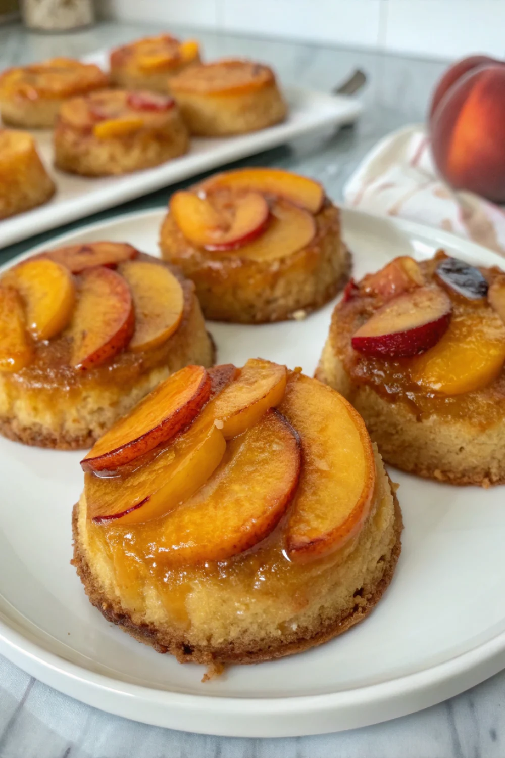 Mini Gâteaux Renversés à la Pêche