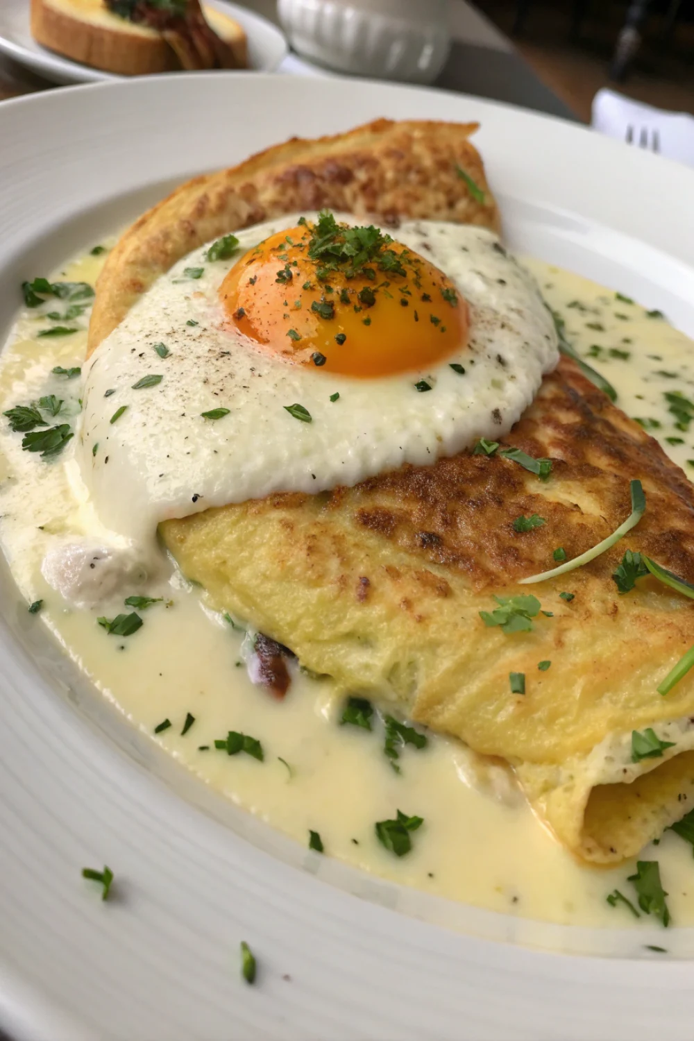 Omelette Soufflée Façon Fondant au Fromage