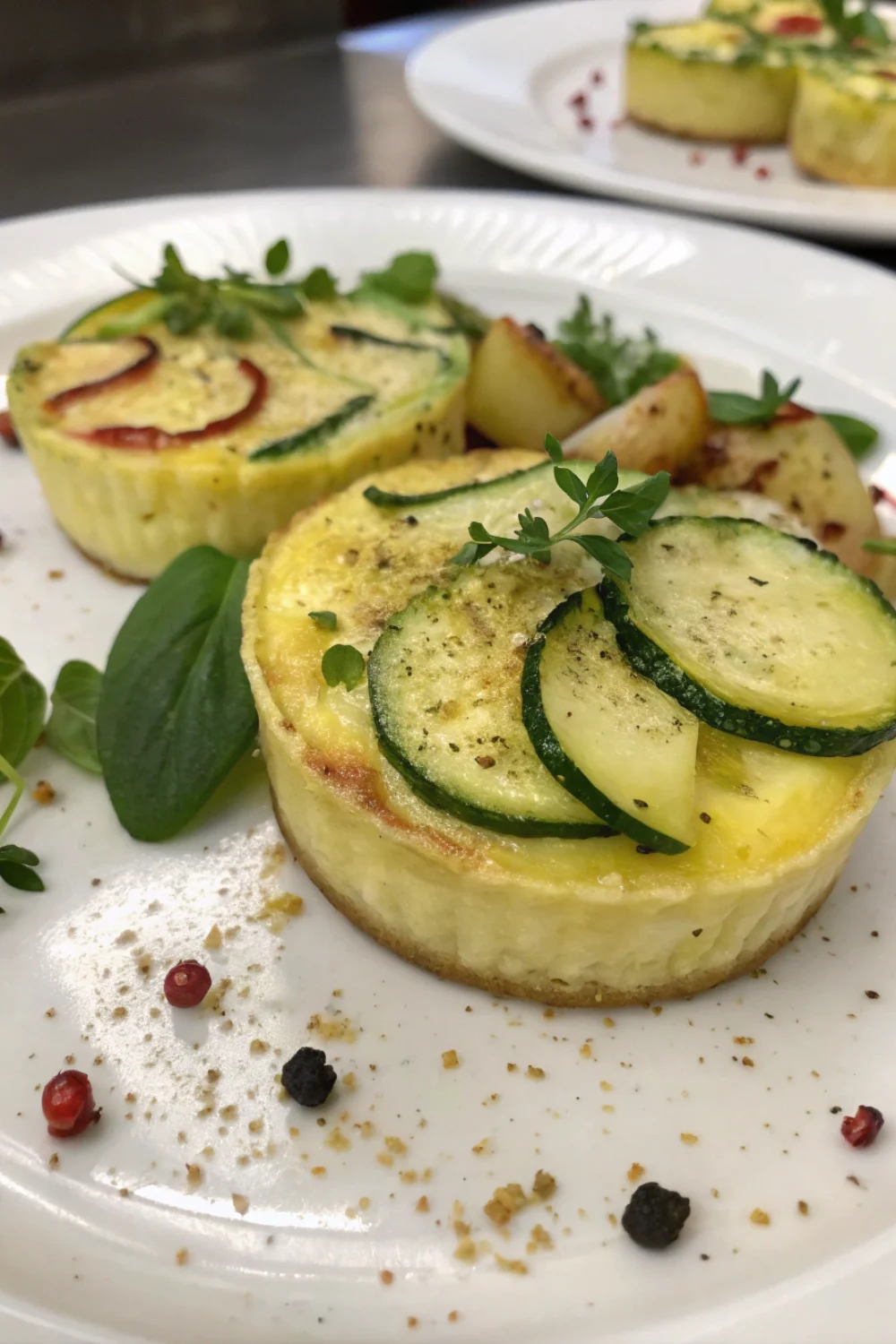 Petits flans courgette pomme de terre