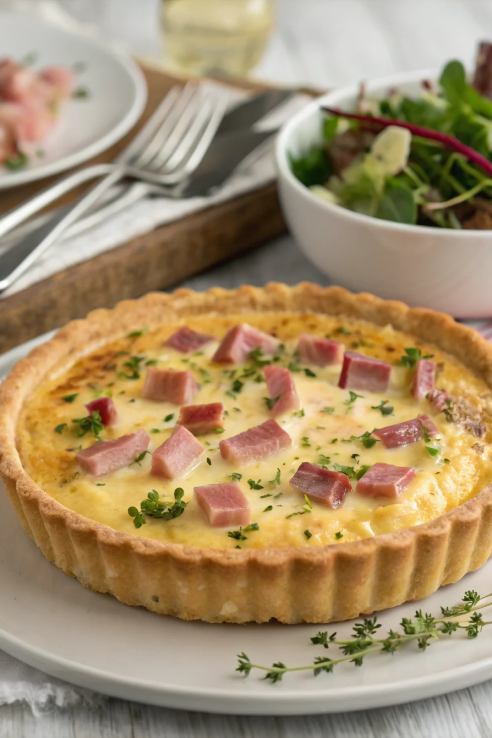 Quiche aux Dés de Jambon