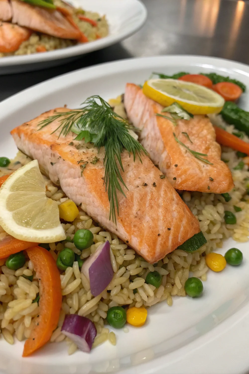 Riz Sauté au Saumon