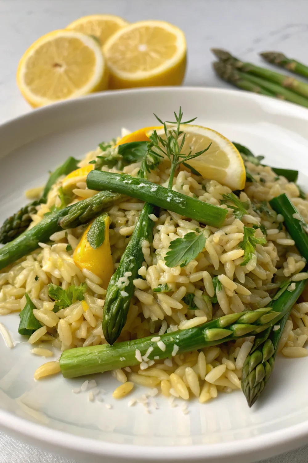 Salade d'Orzo au Citron et Asperges