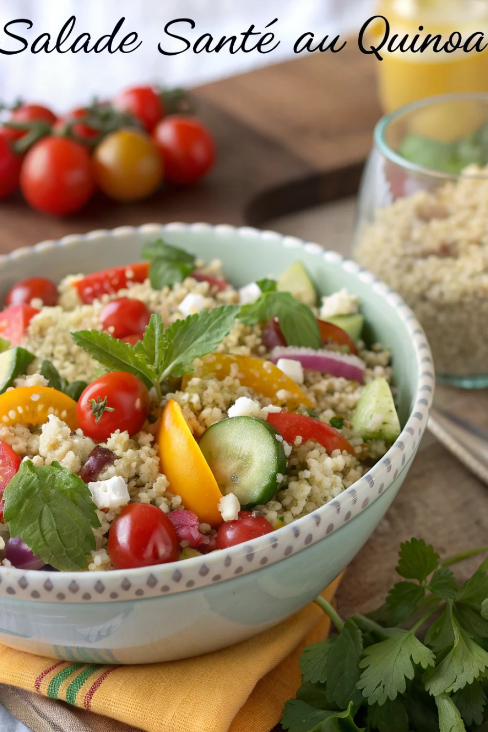 Salade santé au quinoa