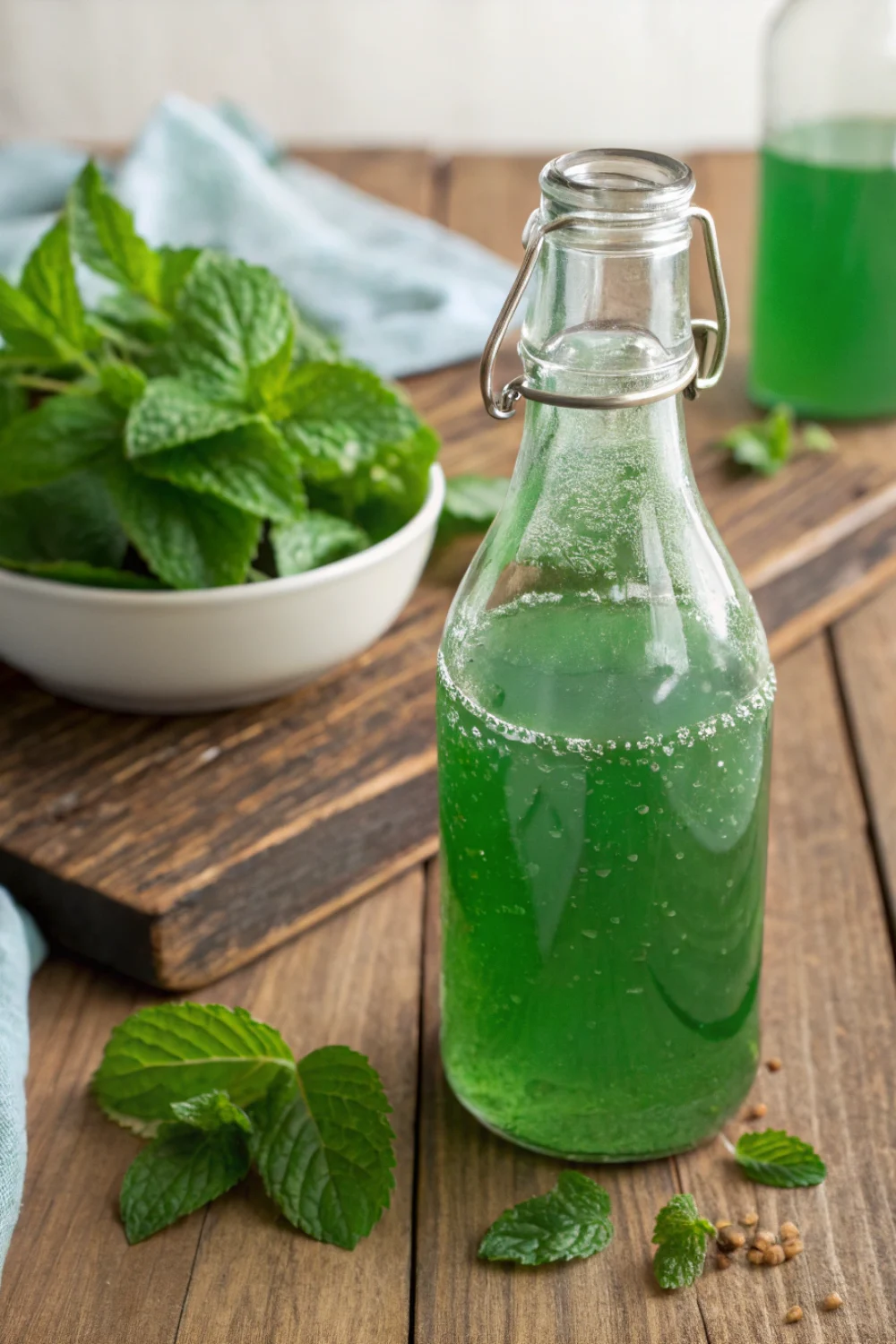 Sirop de menthe fait maison