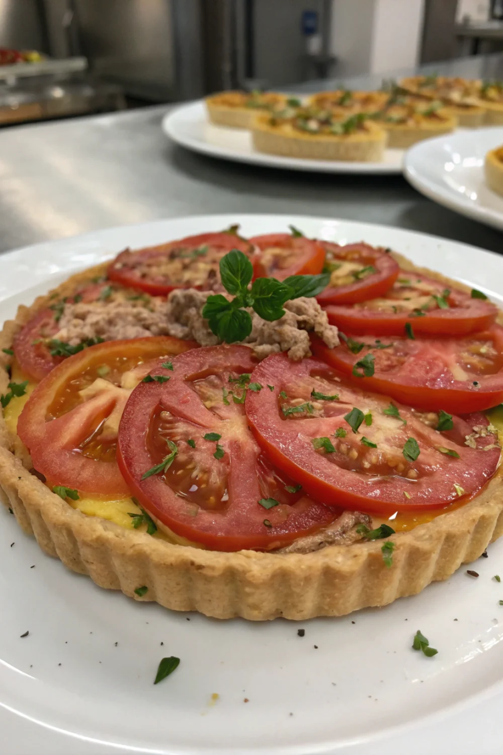 Tarte au Thon Tomate et Moutarde
