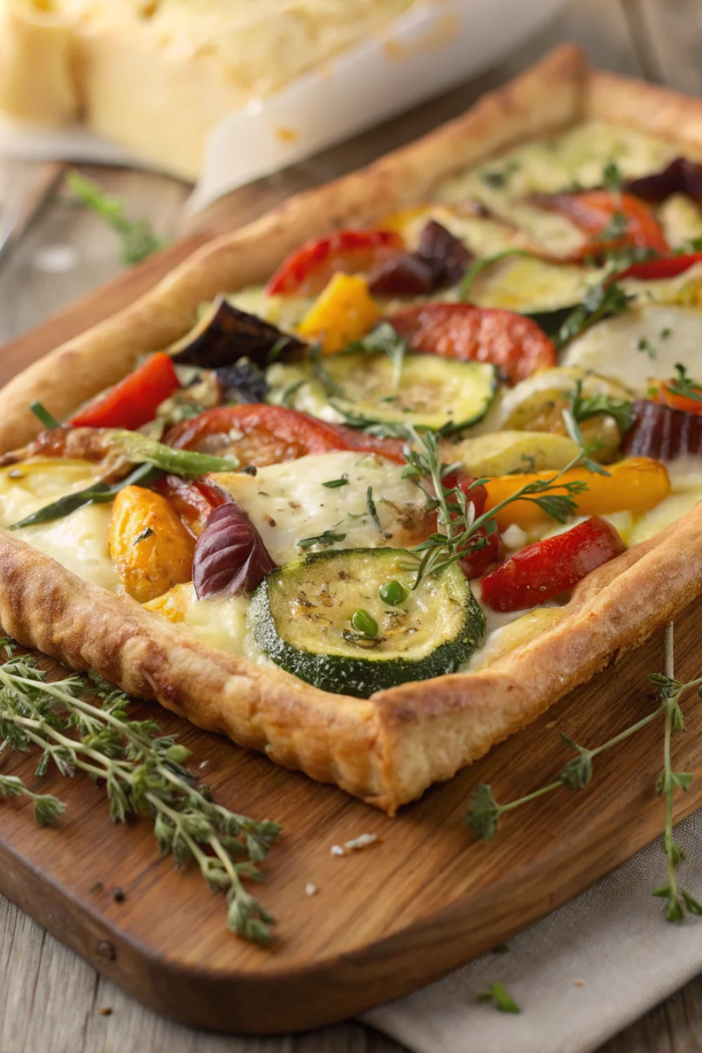 Tarte rustique aux légumes et raclette
