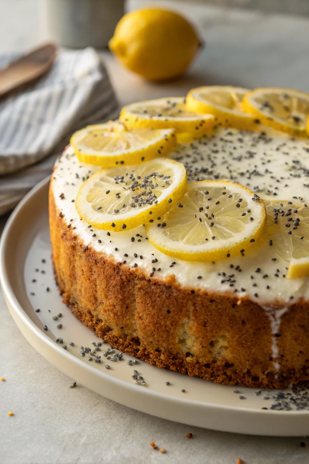 cake moelleux au citron et pavot