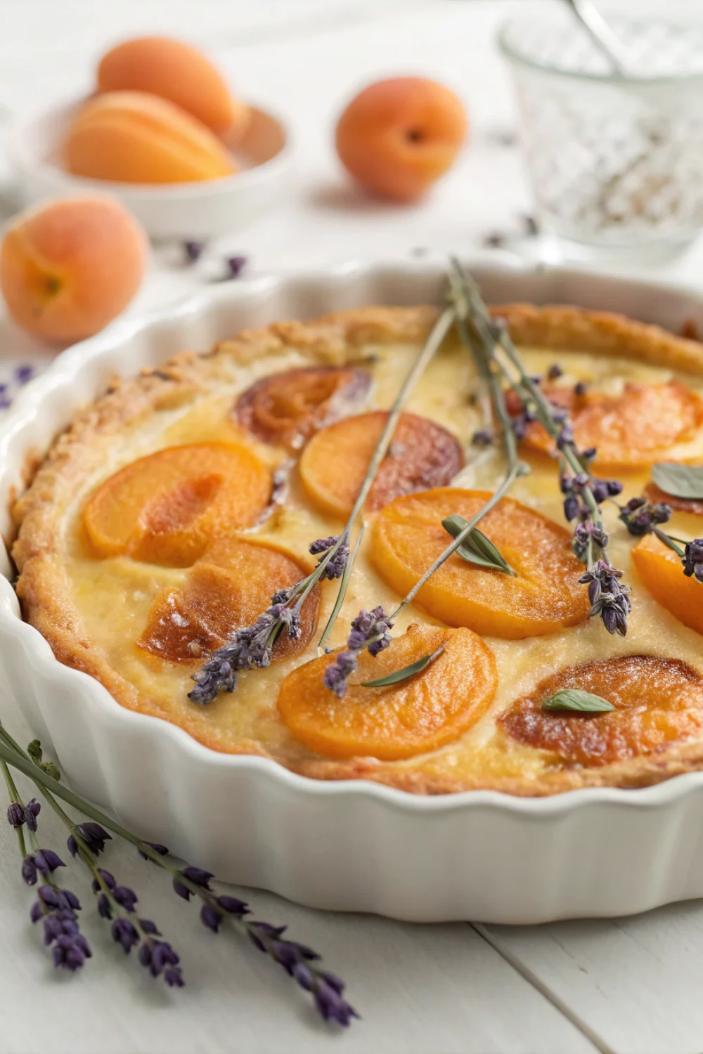 clafoutis abricots lavande