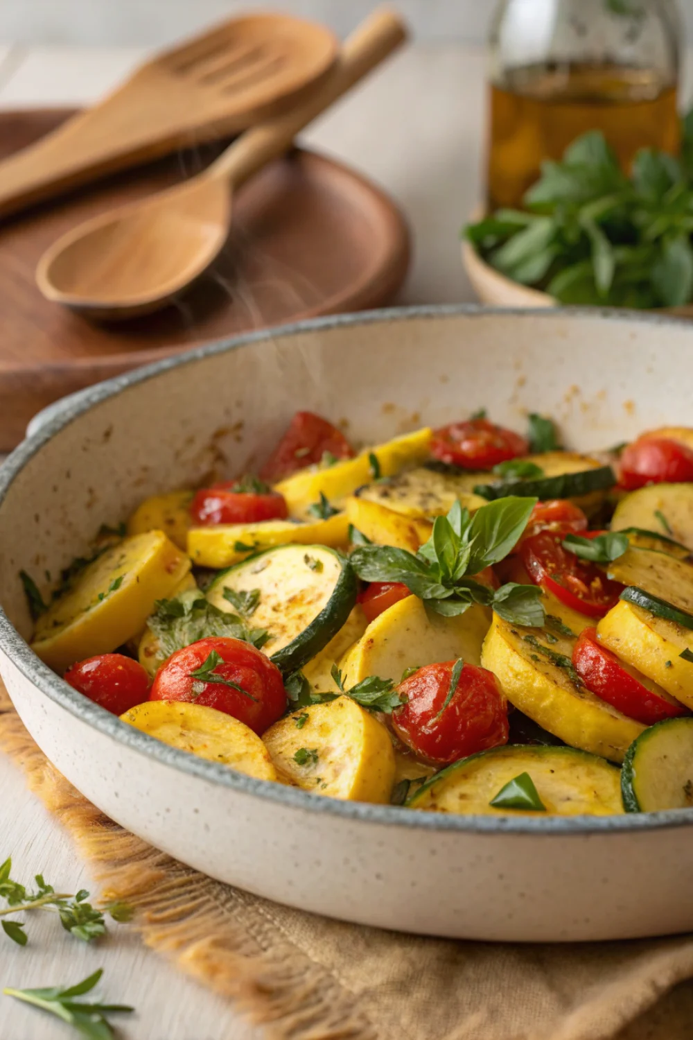 poêlée courgette tomate