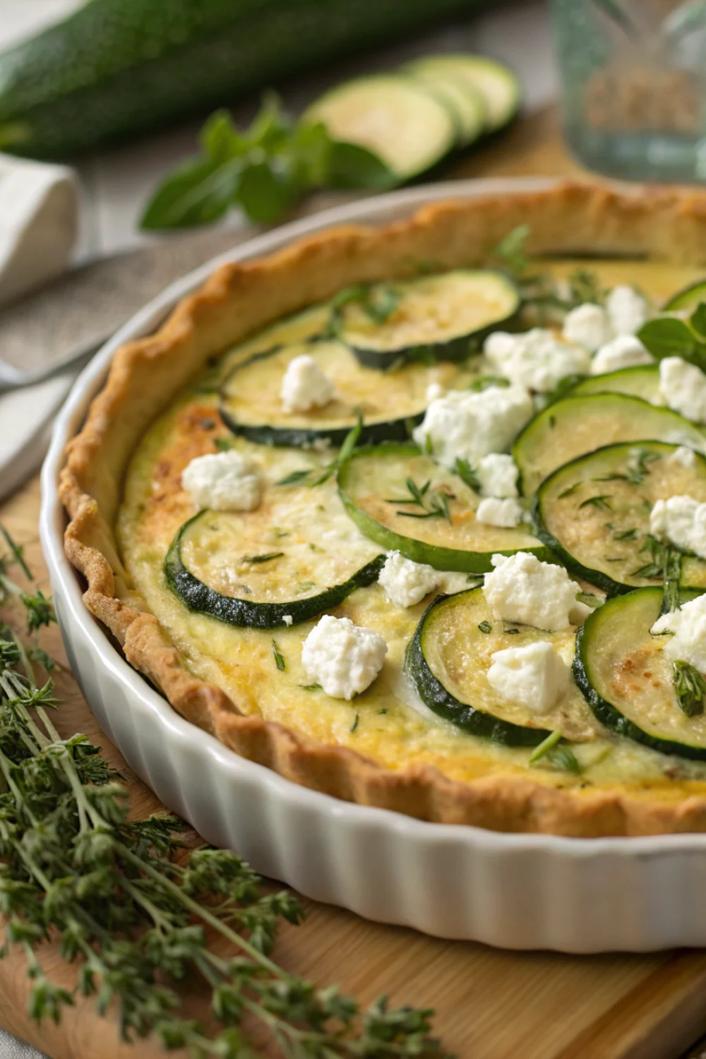 quiche courgette chèvre