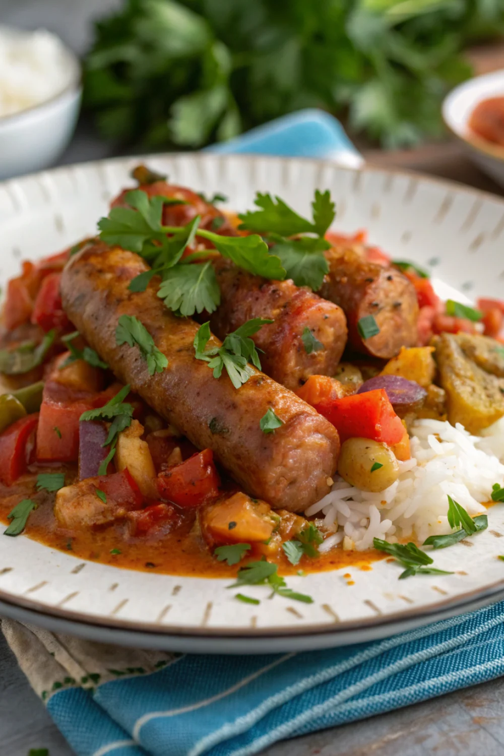 rougail saucisses réunionnais