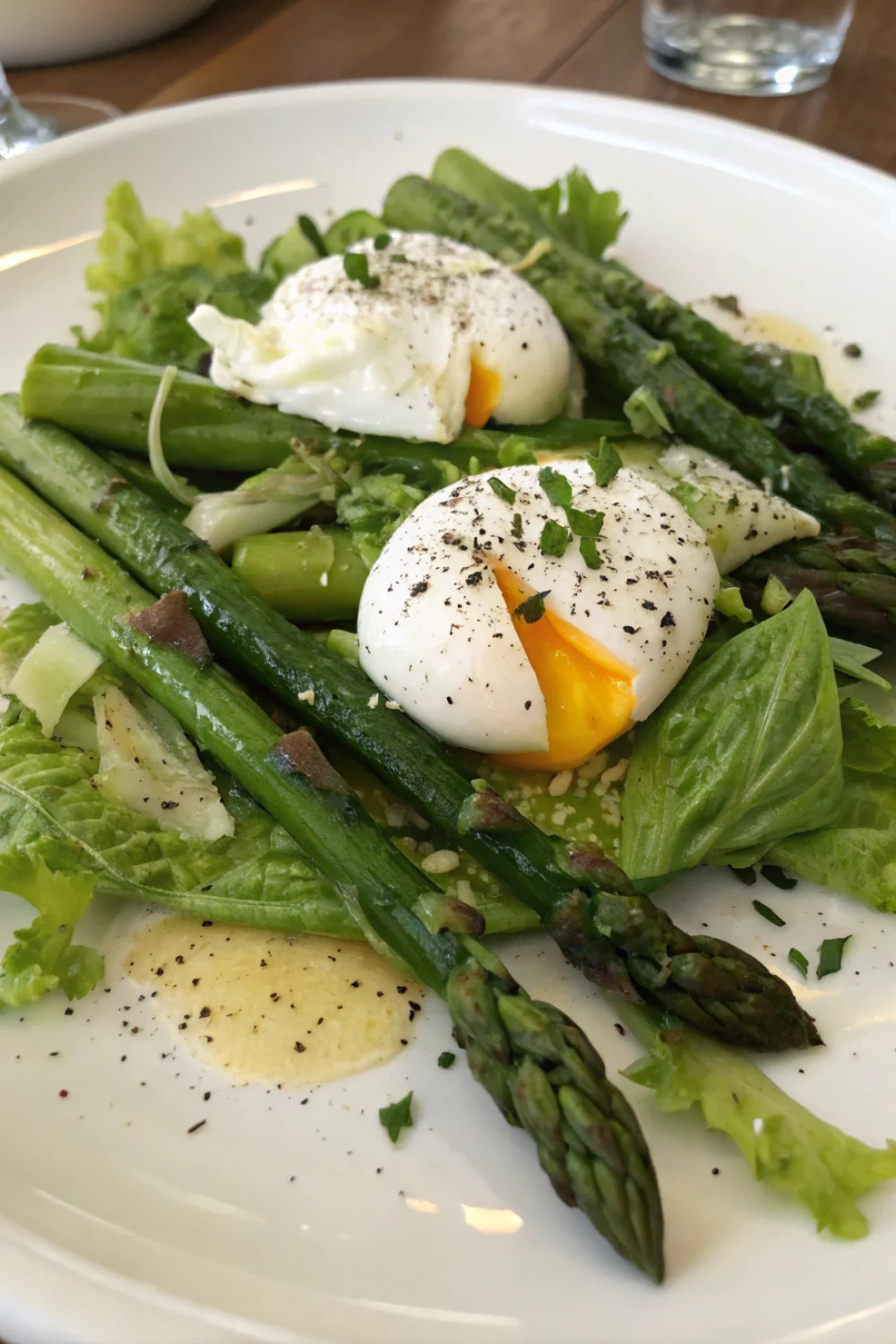 salade asperges oeufs mollets