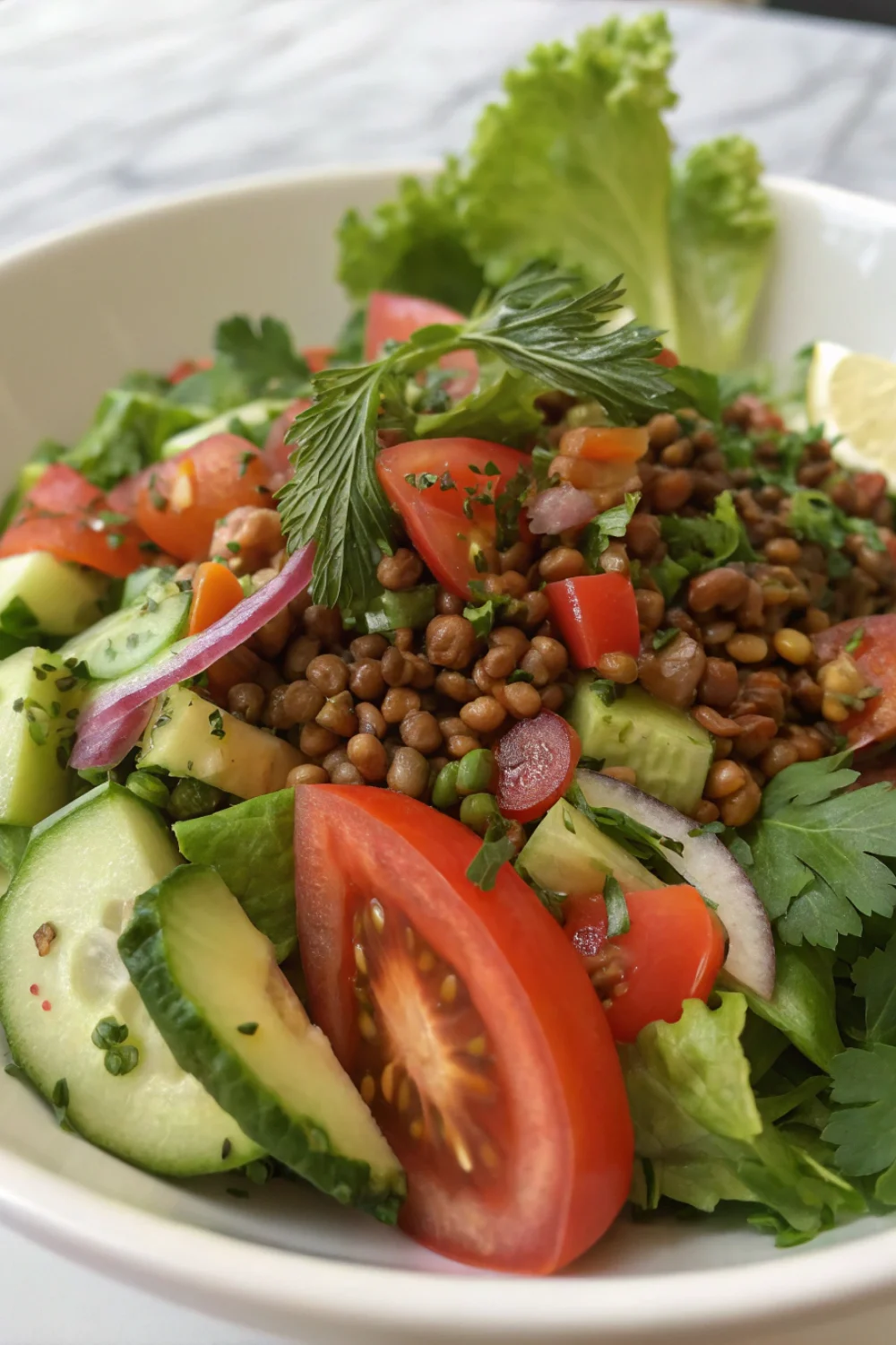 salade lentilles