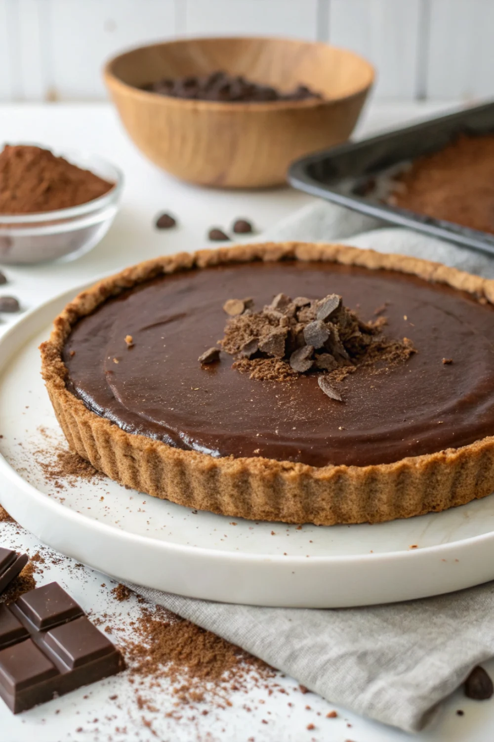 tarte au chocolat sans cuisson
