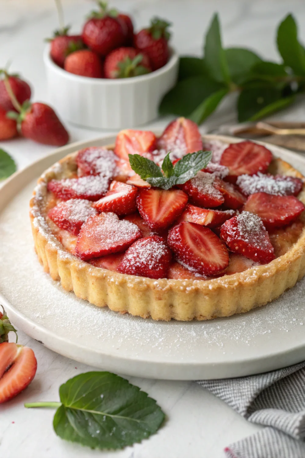 tarte aux fraises