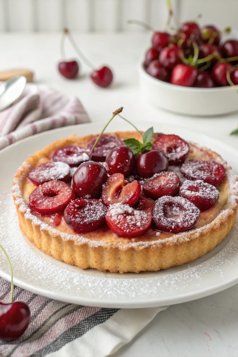 tarte cerises pâte sablée