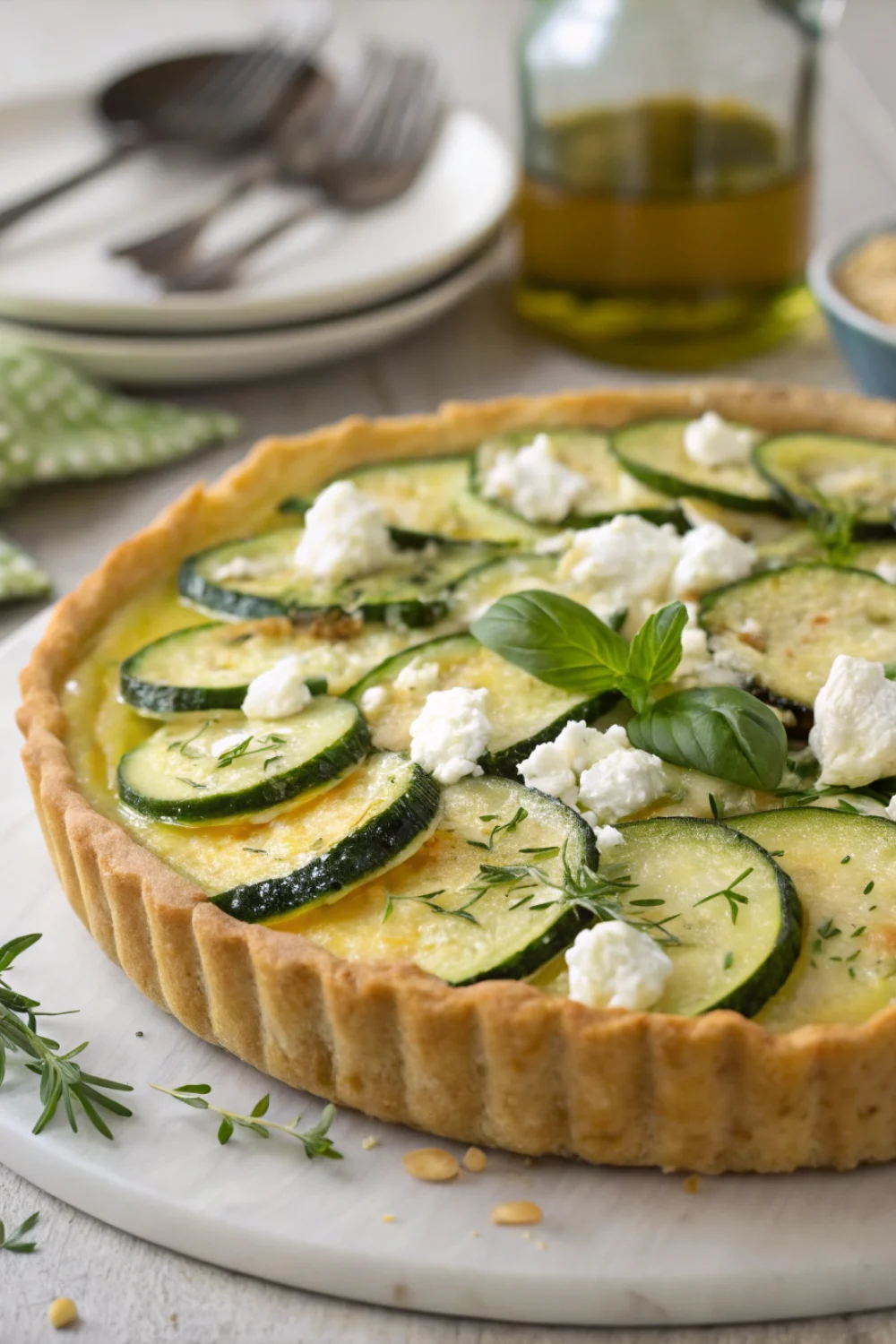 tarte courgette feta