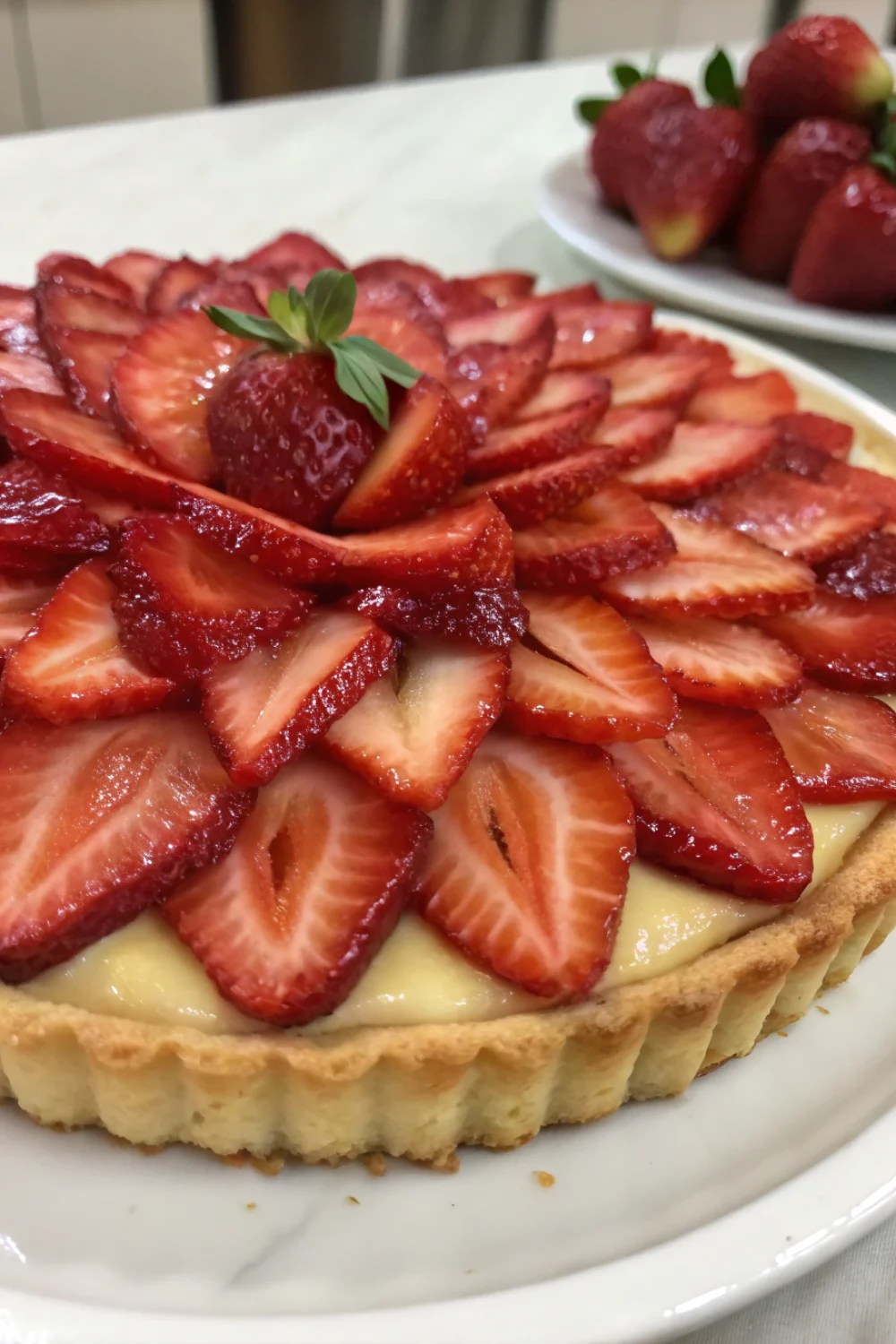 tarte fraises crème pâtissière
