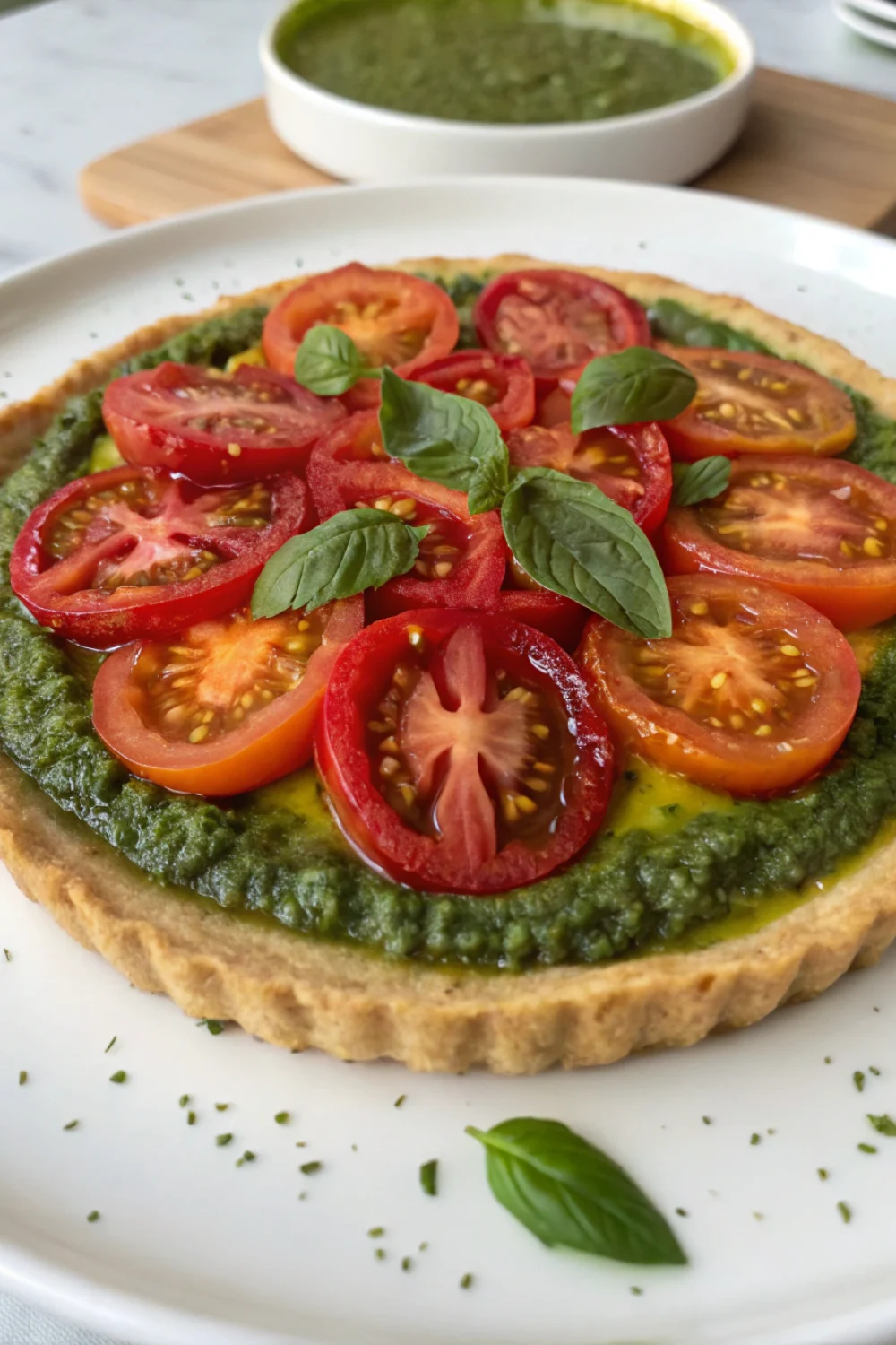 tarte pesto tomates
